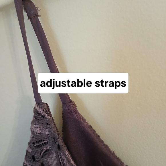 Speechless Amethyst Floral Lace Slip Dress With Satin Lining Size M - Picture 9 of 13